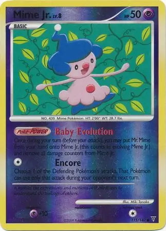 Supreme Victors Mime Jr. #115/147 reverse holo